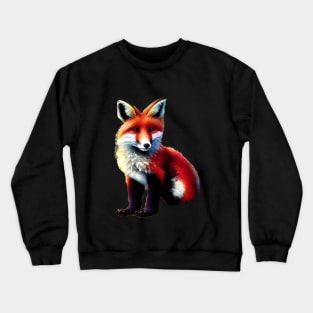 CUTE FOX CUB CUT OUT Crewneck Sweatshirt